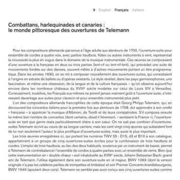 CD Georg Philipp Telemann: Ouvertures A 8