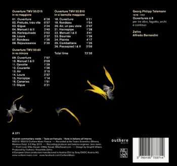 CD Georg Philipp Telemann: Ouvertures A 8