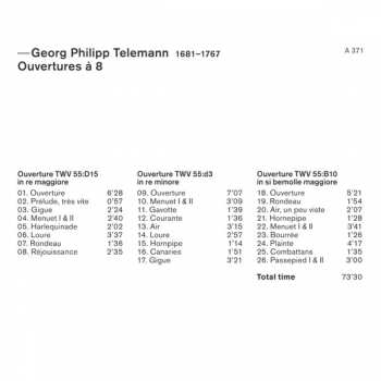 CD Georg Philipp Telemann: Ouvertures A 8