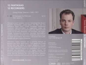 CD Georg Philipp Telemann: 12 Fantasias 12 Recorders