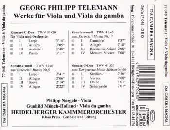 CD Philipp Naegele: Werke Für Viola Und Viola Da Gamba