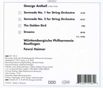 CD George Antheil: Serenades; Dreams
