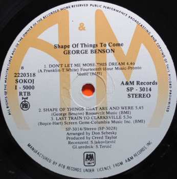 LP George Benson: Shape Of Things To Come