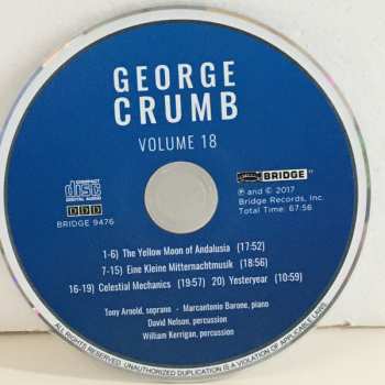 CD George Crumb: The Yellow Moon Of Andalusia; Eine Kleine Mitternachtmusik; Celestial Mechanics; Yesteryear