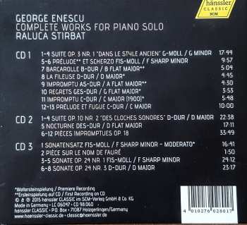 3CD George Enescu: Complete Works For Piano Solo