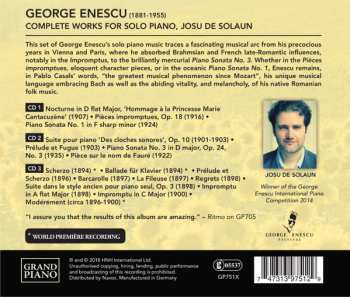 3CD George Enescu: Complete Works For Solo Piano