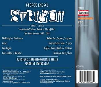 CD George Enescu: Strigoii