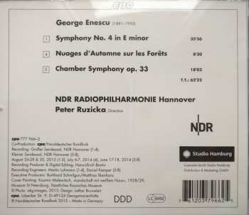 CD George Enescu: Symphony 4 - Chamber Symphony - Nuages D'Automne Sur Les Forêts