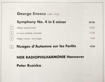 CD George Enescu: Symphony 4 - Chamber Symphony - Nuages D'Automne Sur Les Forêts