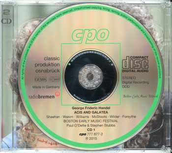 2CD Georg Friedrich Händel: Acis And Galatea