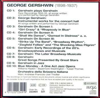 10CD/Set di cofanetti George Gershwin: 1898-1937