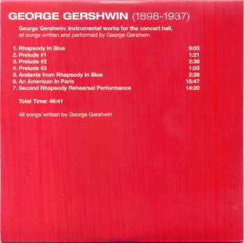 10CD/Set di cofanetti George Gershwin: 1898-1937