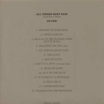 5CD/Set di cofanetti/Blu-ray George Harrison: All Things Must Pass (50th Anniversary) DLX