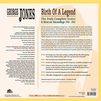 6CD/Set di cofanetti George Jones: Birth Of A Legend: The Truly Complete Starday & Mercury Recordings 1954-1961