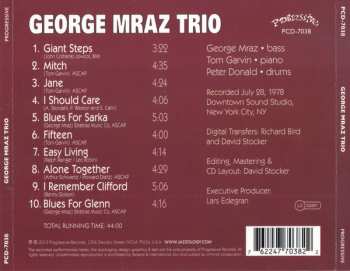 CD George Mraz Trio: Plucking And Bowing