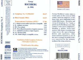 CD George Rochberg: Symphony No. 5 / Black Sounds / Transcendental Variations