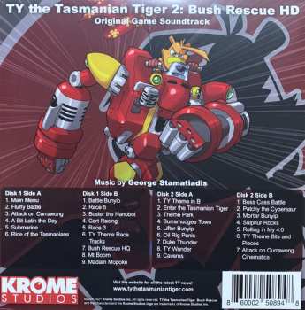 2LP George Stamatiadis: Ty The Tasmanian Tiger 2: Bush Rescue HD Original Game Soundtrack CLR