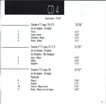 10CD/Set di cofanetti Ludwig van Beethoven: Integrale Des Sonates Pour Piano & Variations Diabelli = Complete Piano Sonatas & Diabelli Variations