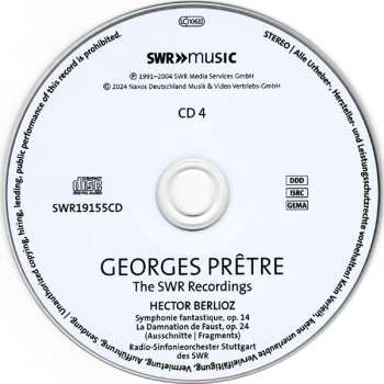 8CD/Set di cofanetti Georges Prêtre: The SWR Recordings