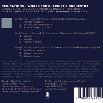 CD Wolfgang Amadeus Mozart: Dedications - Works For Clarinet & Orchestra