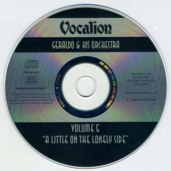 CD Geraldo And His Orchestra: A Little On The Lonely Side (Volume 5)