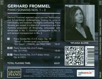 CD Tatjana Blome: Piano Sonatas Nos. 1-3