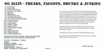 CD GG Allin: Freaks, Faggots, Drunks & Junkies
