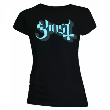 Donne Maglietta Blue/grey Keyline Logo Ghost 