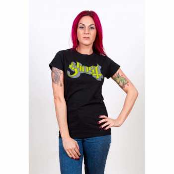 Merch Ghost: Donne Maglietta Green/grey Keyline Logo Ghost 