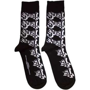 Merch Ghost: Calzini alla caviglia Logo Ghost Pattern