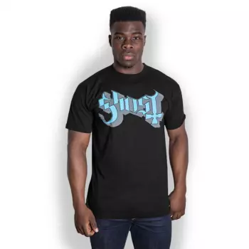 Maglietta Blue/grey Keyline Logo Ghost 