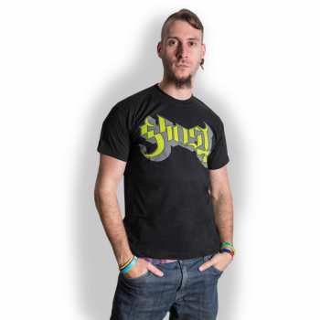 Merch Ghost: Maglietta Green/grey Keyline Logo Ghost 