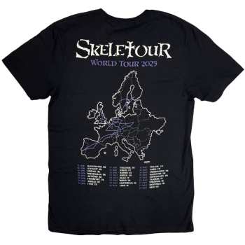 Merce Ghost: Ghost Unisex T-shirt: Skeleta Album Cover '25 Tour Dates (black) (back Print) (small) S