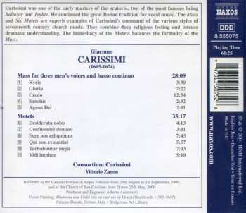 CD Giacomo Carissimi: Mass For Three Voices / Six Motets