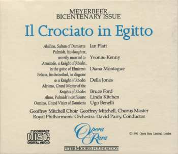 4CD/Set di cofanetti The Royal Philharmonic Orchestra: Il Crociato In Egitto