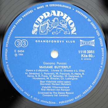 3LP/Set di cofanetti Giacomo Puccini: Madame Butterfly