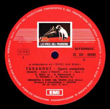 3LP/Set di cofanetti Giacomo Puccini: Turandot