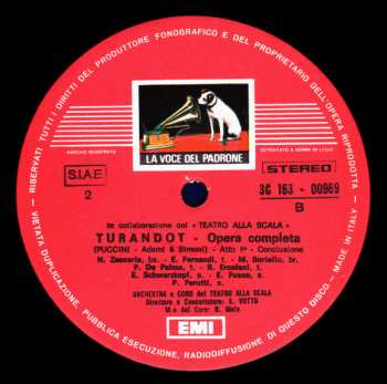 3LP/Set di cofanetti Giacomo Puccini: Turandot