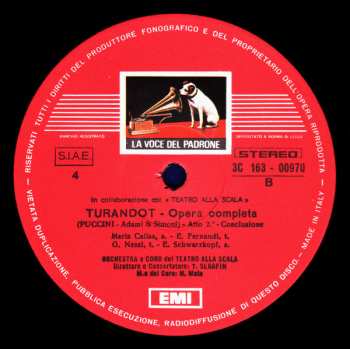 3LP/Set di cofanetti Giacomo Puccini: Turandot