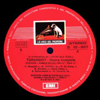 3LP/Set di cofanetti Giacomo Puccini: Turandot