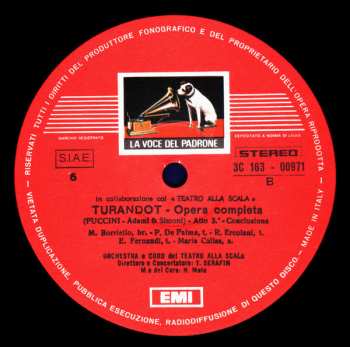 3LP/Set di cofanetti Giacomo Puccini: Turandot
