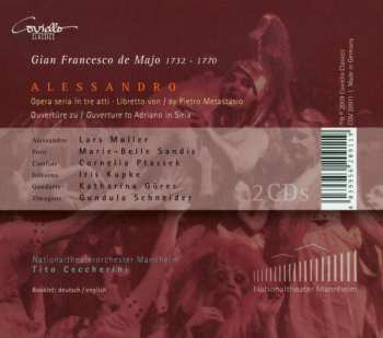2CD/Set di cofanetti Cornelia Ptassek: Alessandro, Opera Seria In Tre Atti