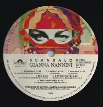 LP Gianna Nannini: Scandalo