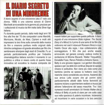 CD Gianni Marchetti: Il Diario Segreto Di Una Minorenne (Original Motion Picture Soundtrack) LTD