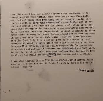 CD Giant Sand: Backyard BBQ Broadcast