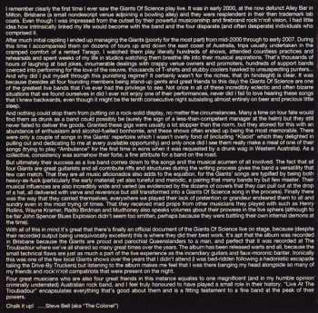 CD Giants of Science: Live At The Troubadour