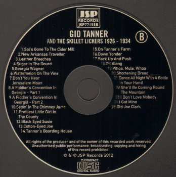 4CD/Set di cofanetti Gid Tanner & His Skillet Lickers: Gid Tanner And The Skillet Lickers
