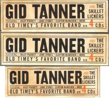 4CD/Set di cofanetti Gid Tanner & His Skillet Lickers: Gid Tanner And The Skillet Lickers