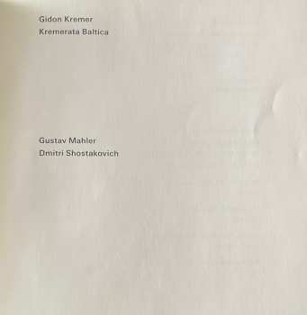CD Dmitri Shostakovich: Gustav Mahler / Dmitri Shostakovich