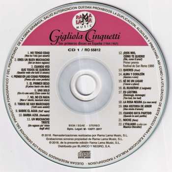 2CD Gigliola Cinquetti: Sus Primeros Discos En España (1964-1967) 
